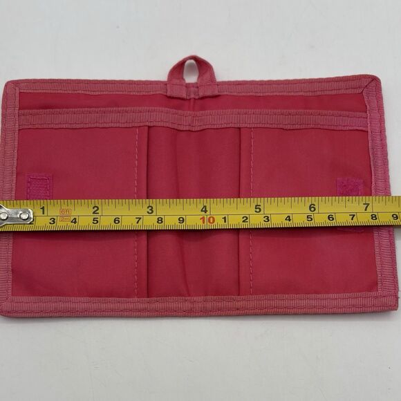 Sanrio Hello Kitty 2005 Pink Red Heart Daisy Flower Print Bifold Wallet Y2K VTG - Picture 9 of 12